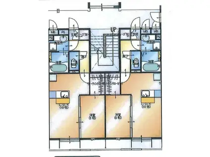 ロイヤルアネックス けや木(1LDK/2階)の間取り写真