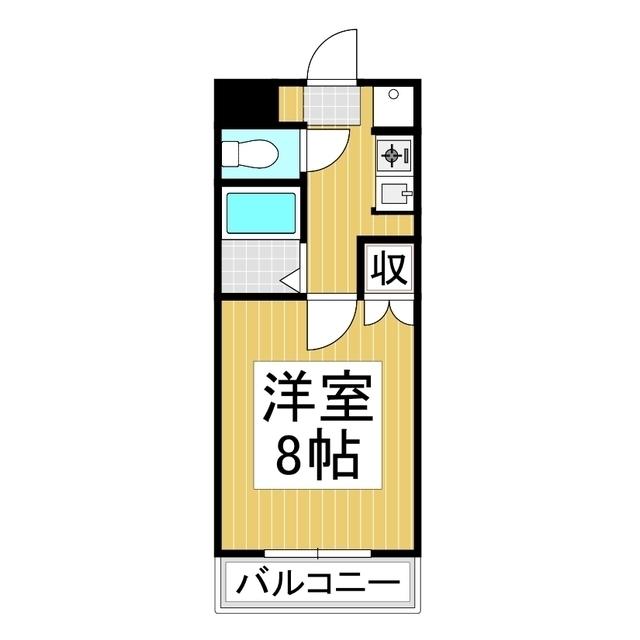 開運ハイツ南俣(1K/1階)の間取り写真