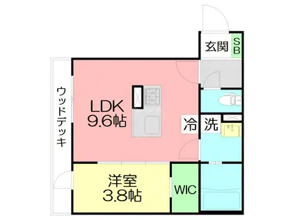 常盤町ー沼井様計画(1LDK/1階)の間取り写真