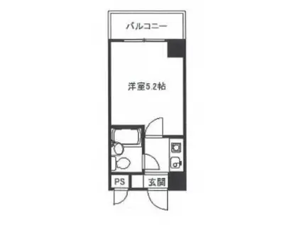 プランドール富浜第1ビル(1K/3階)の間取り写真