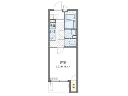 ミランダLUANA(1K/1階)の間取り写真