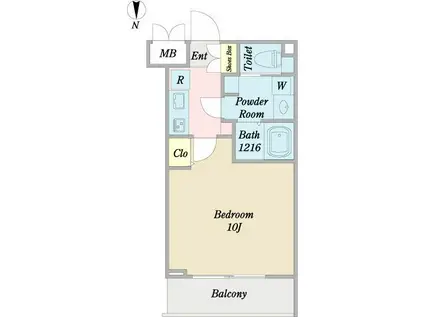 COZY山下通(1K/4階)の間取り写真