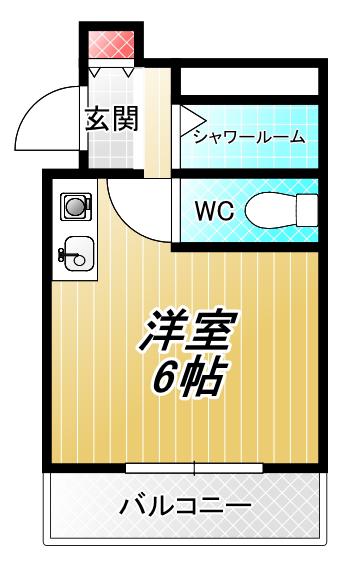 ロイヤルシード小阪(ワンルーム/2階)の間取り写真