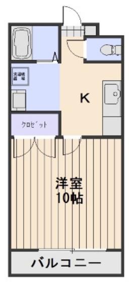 アクセス ワケII(1K/3階)の間取り写真