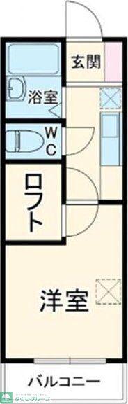エクセレント豆田町(1K/4階)の間取り写真