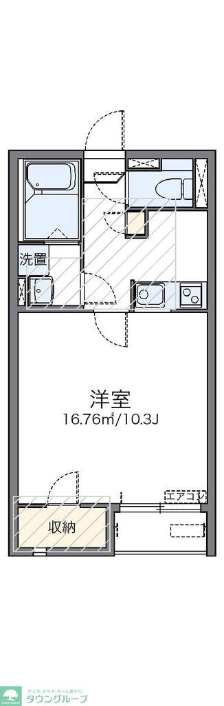 レオネクストフロレゾンA(1K/2階)の間取り写真