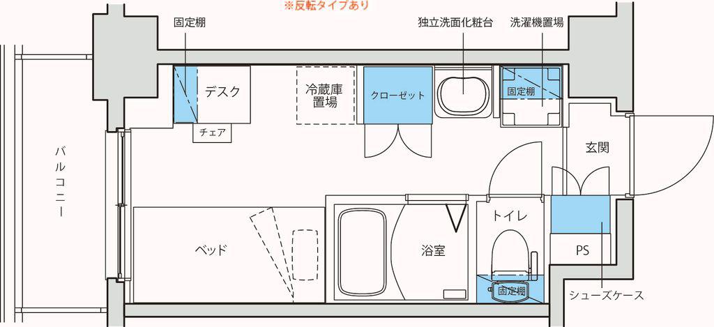 キャンパスヴィレッジ元住吉テラス(ワンルーム/10階)の間取り写真