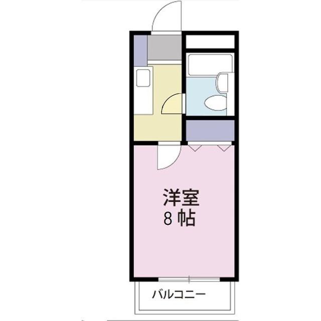 ツインアーバン11(1K/1階)の間取り写真