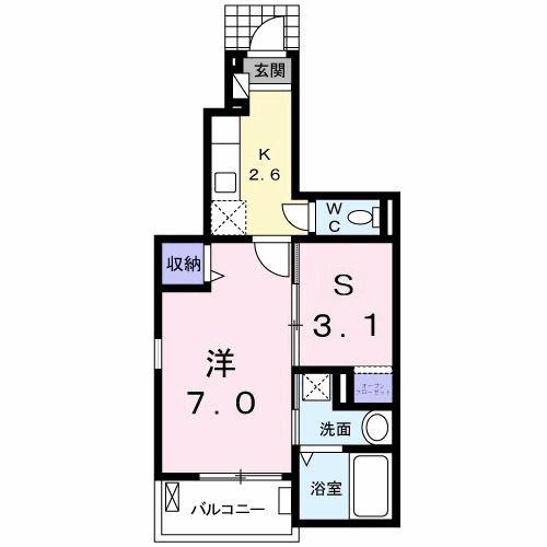 和III(1SK/1階)の間取り写真