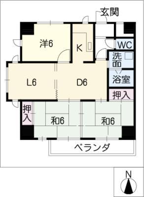 BORAX-TOWER(3LDK/3階)の間取り写真