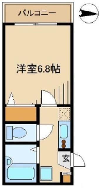 メゾンド・ココ(1K/1階)の間取り写真