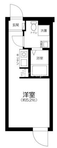 KMS COYO西日暮里(ワンルーム/2階)の間取り写真