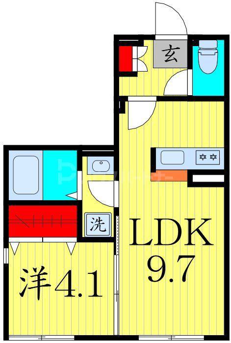 MK RESIDENCE(1LDK/1階)の間取り写真