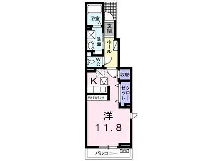ＪＲ東海道本線 清水駅(静岡) バス乗車時間：12分 最寄りバス停で下車 徒歩6分 2階建 築8年(ワンルーム/1階)の間取り写真