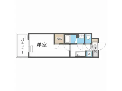インザグレイス桜ノ宮(1K/4階)の間取り写真