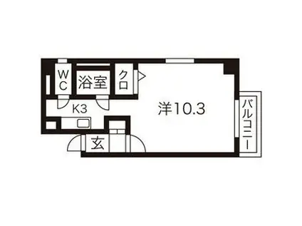 小菅木町ビル(1K/4階)の間取り写真