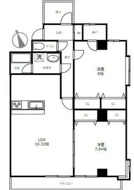 イージス高円寺 4階階 間取り