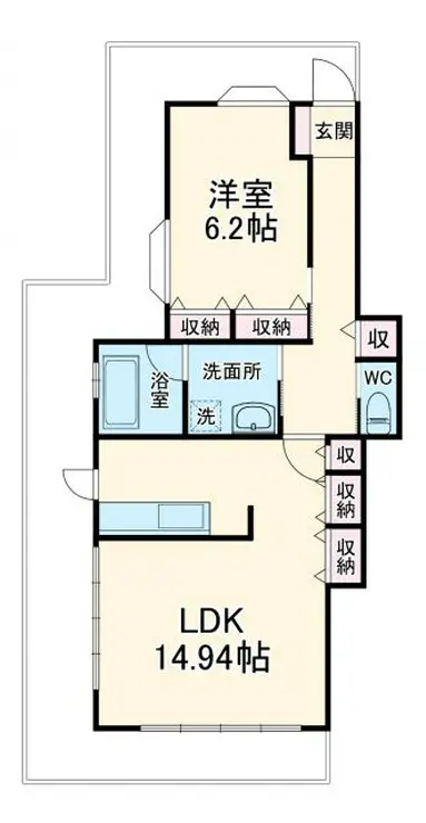 ペルシモンコート 3階階 間取り