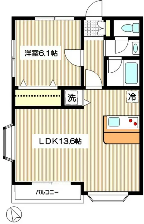 リヴェール 1階階 間取り