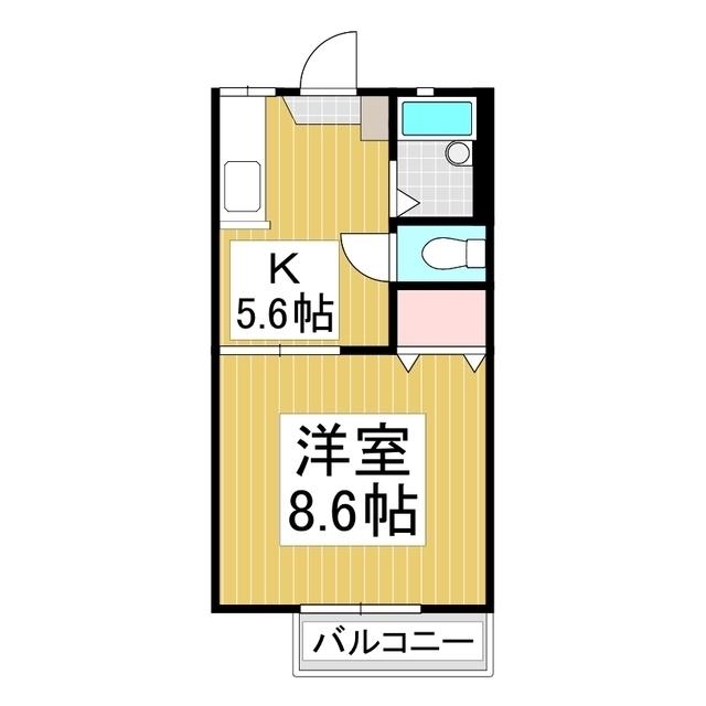 WELL CRIB TOKIWAGI(1DK/2階)の間取り写真