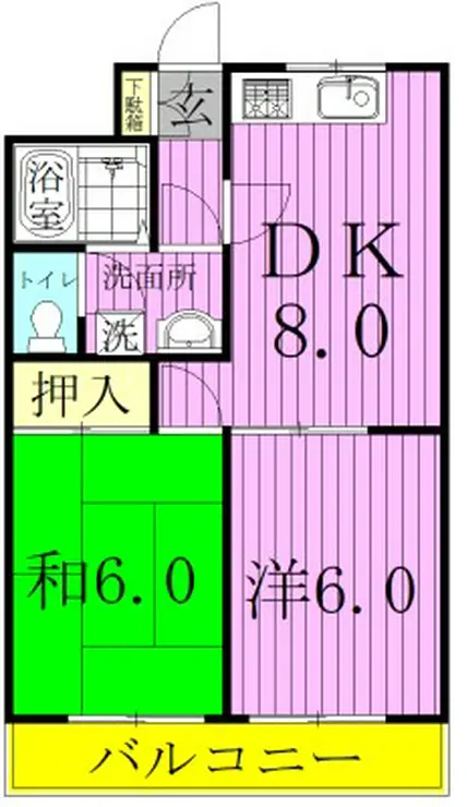 江藤マンション 2階階 間取り