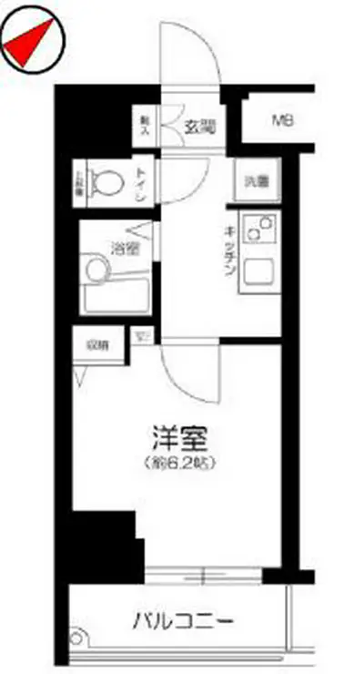 プレール・ドゥーク上北沢 3階階 間取り