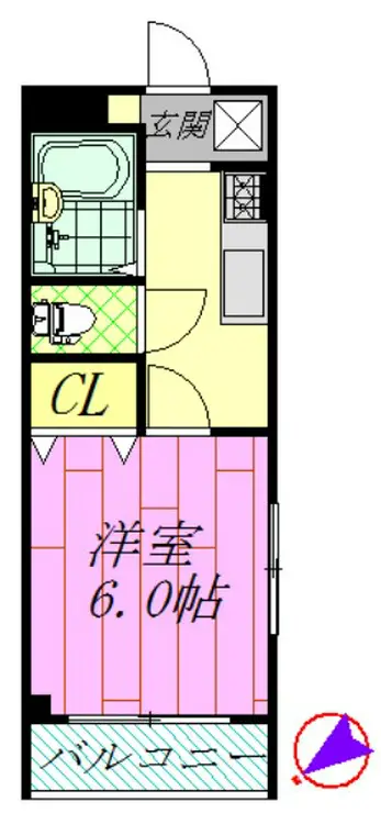 ヴィスタコート舞浜 3階階 間取り