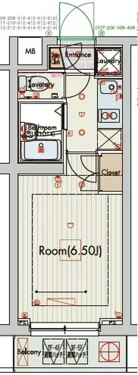 ビバリーホームズ稲田堤 1階階 間取り