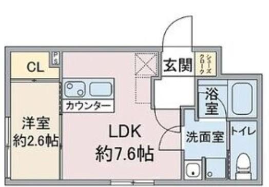 CELENEST浄心(1LDK/3階)の間取り写真