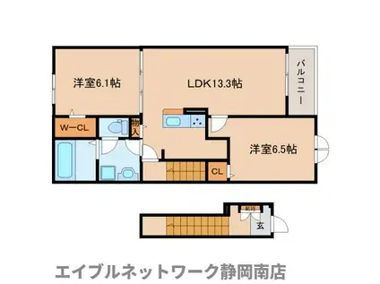 パストラーレ(2LDK/2階)の間取り写真