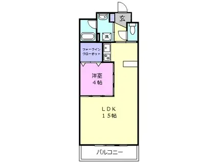 スクエア西丸之内(1LDK/5階)の間取り写真