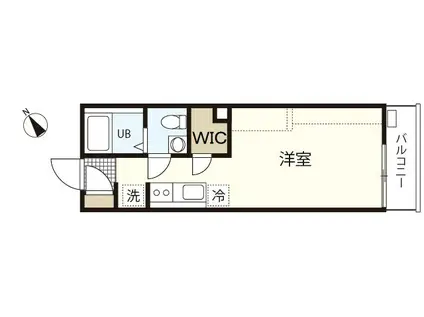 ESTEED STAGE(ワンルーム/2階)の間取り写真