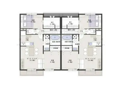 グランボナールB(2LDK/2階)の間取り写真