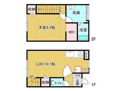 グランメゾン中央通(1LDK/1階)の間取り写真