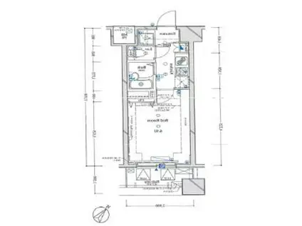 ARTESSIMO FONTE(1K/7階)の間取り写真