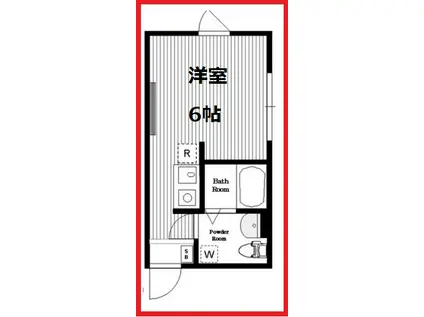 ビーオーメゾン日暮里(ワンルーム/3階)の間取り写真