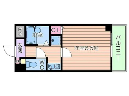 キャッスルプラザ壱番館(1K/5階)の間取り写真