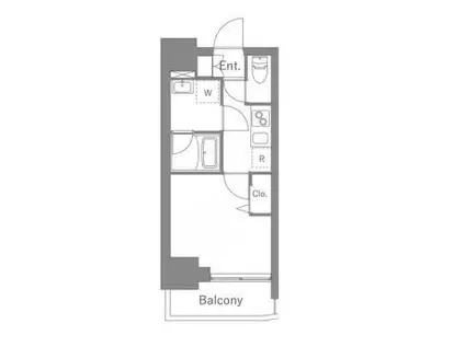 SPコート四ツ木(1K/5階)の間取り写真