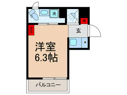 ラ・メゾンデュボヌール新大塚(ワンルーム/2階)の間取り写真