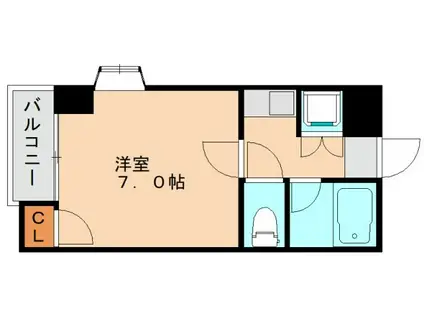 グランディ香椎駅東(1K/3階)の間取り写真