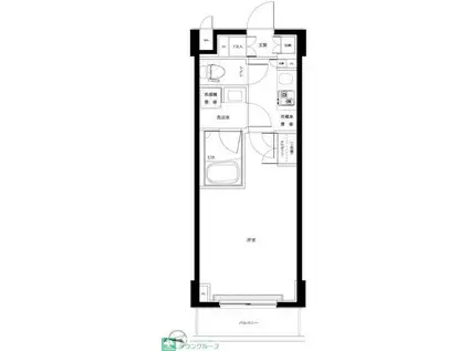 ルーブル高島平(1K/5階)の間取り写真