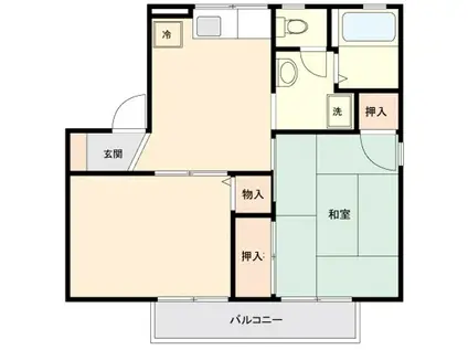 ハイツNEXT(2DK/2階)の間取り写真