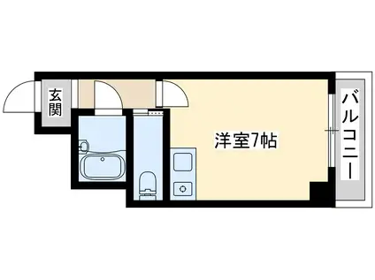 梅田東ユーリプラザ(ワンルーム/5階)の間取り写真