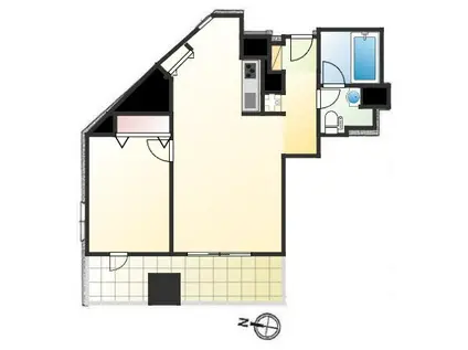 レグノ・セレーノ(1LDK/9階)の間取り写真