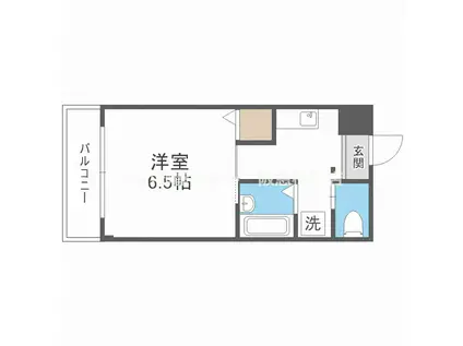 ジョイアキタノ(1K/3階)の間取り写真