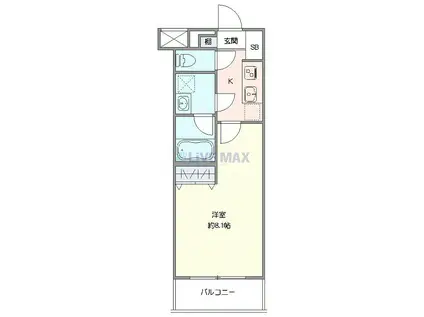 クレヴィスタ成増(1K/4階)の間取り写真