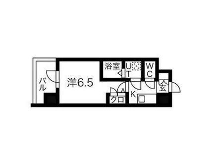 エスリードレジデンス大阪難波(1K/5階)の間取り写真