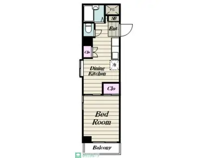 カサール目白台(1DK/2階)の間取り写真