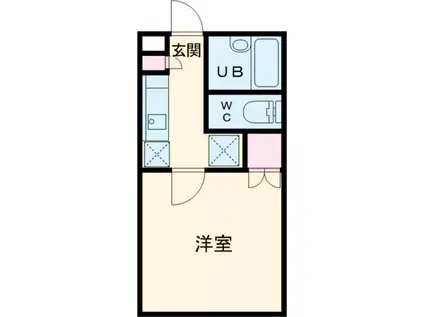 ビューティ大島(1K/2階)の間取り写真