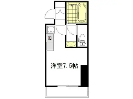 南大塚サンハイツ(ワンルーム/2階)の間取り写真